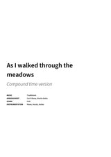 As I walked through the meadows - Title Page