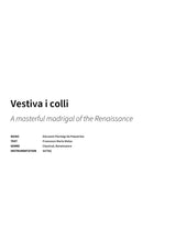 Vestiva i colli - Title Page