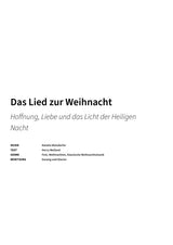 Das Lied zur Weihnacht - Title Page