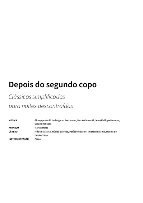 Depois do segundo copo - Title Page