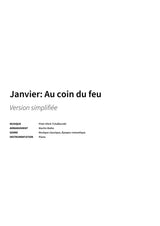 Janvier: Au coin du feu - Title Page