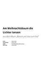 Am Weihnachtsbaum die Lichter tanzen - Title Page