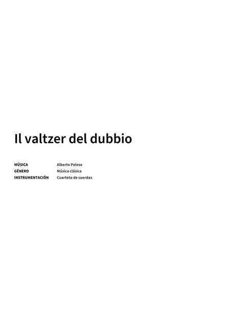 Il valtzer del dubbio - Title Page