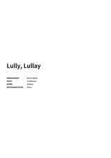 Lully, Lullay - Title Page