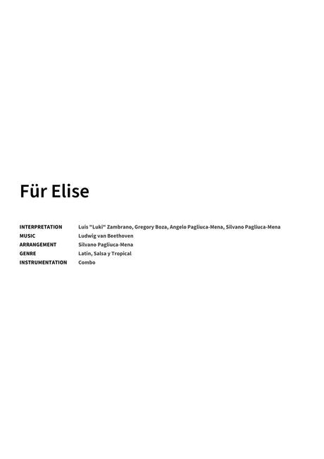 Für Elise - Title Page