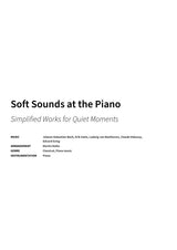 Soft Sounds at the Piano - Title Page