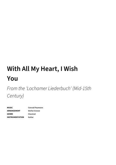With All My Heart, I Wish You - Title Page