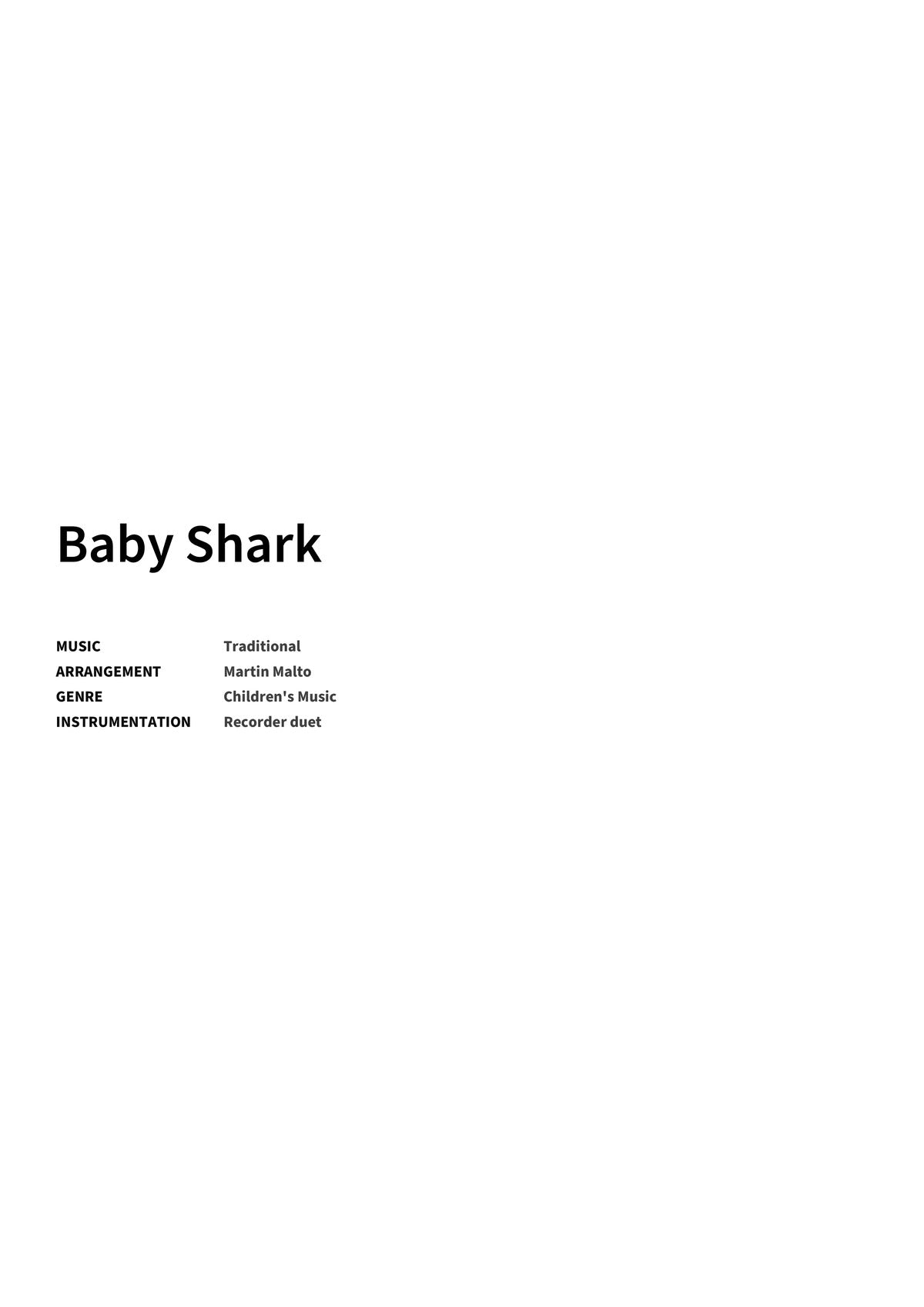 Baby Shark - Title Page