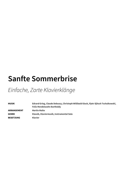 Sanfte Sommerbrise - Title Page
