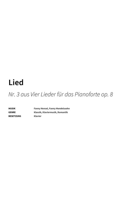 Lied - Title Page