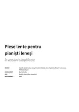 Piese lente pentru pianiști leneși - Title Page