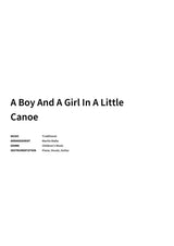 A Boy And A Girl In A Little Canoe - Title Page