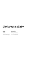 Christmas Lullaby - Title Page