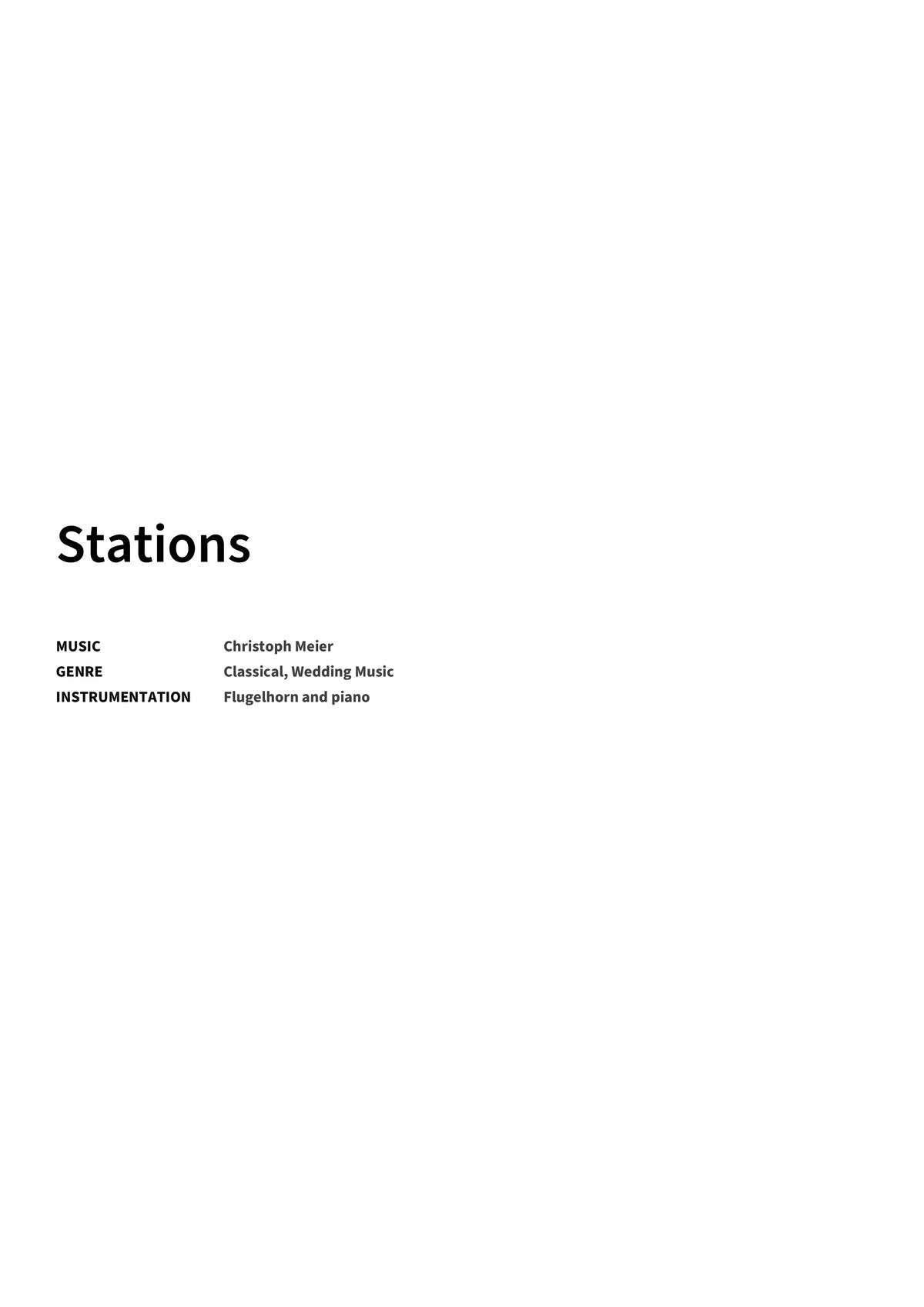 Stations - Title Page