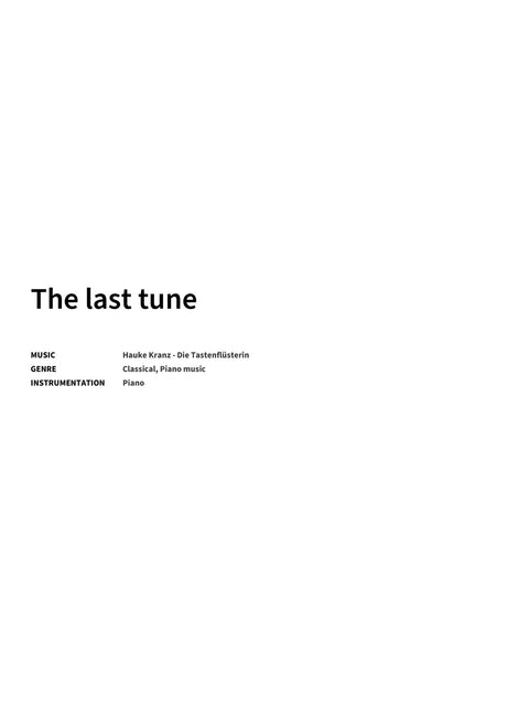 The last tune - Title Page