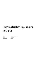 Chromatisches Präludium in C-Dur - Title Page