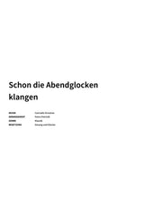 Schon die Abendglocken klangen - Title Page