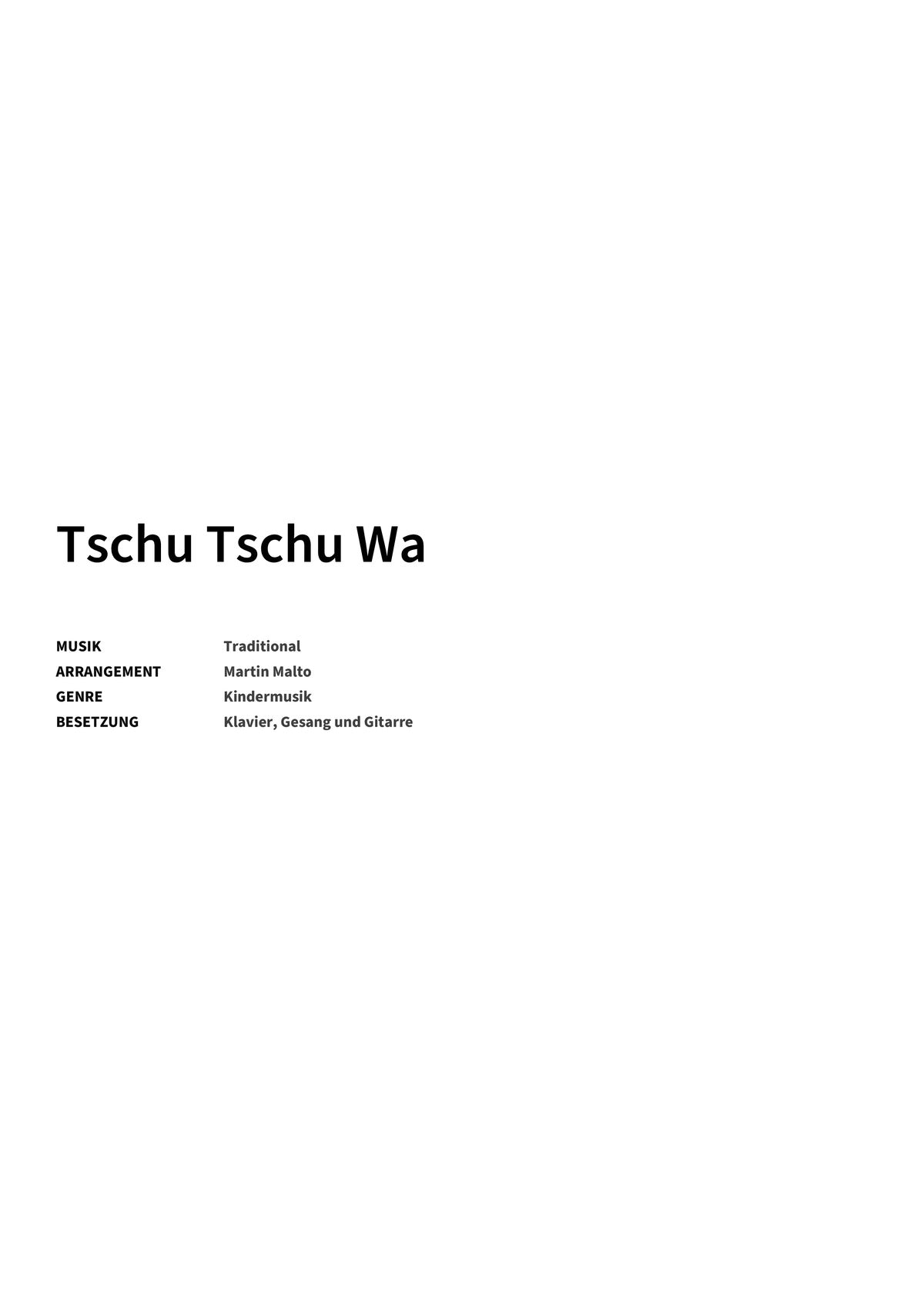 Tschu Tschu Wa - Title Page