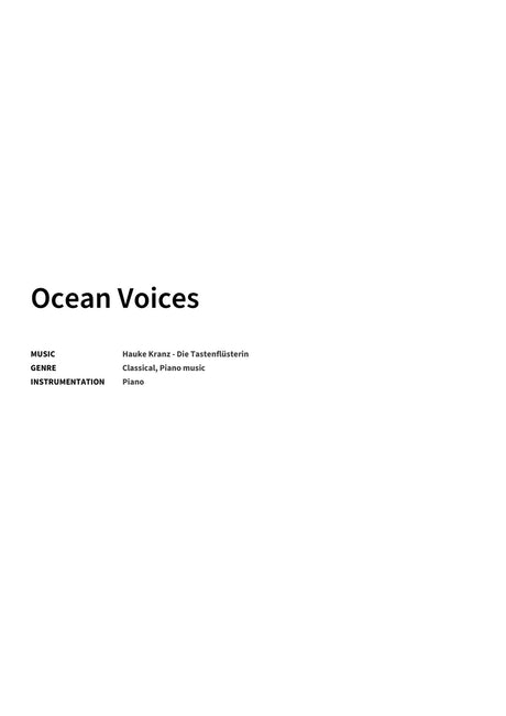 Ocean Voices - Title Page