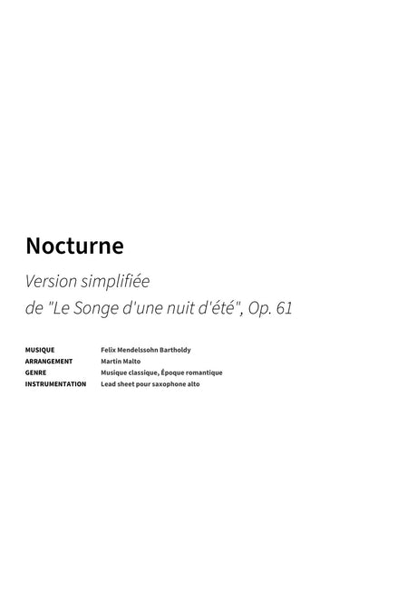 Nocturne - Title Page