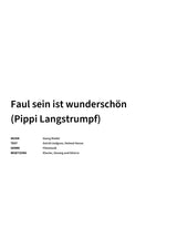 Faul sein ist wunderschön (Pippi Langstrumpf) - Title Page