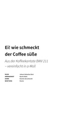 Ei! wie schmeckt der Coffee süße - Title Page