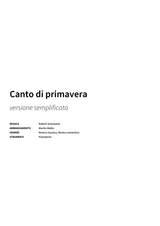 Canto di primavera - Title Page