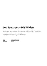 Les Sauvages – Die Wilden - Title Page