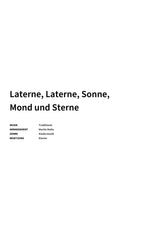 Laterne, Laterne, Sonne, Mond und Sterne - Title Page