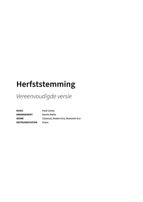 Herfststemming - Title Page