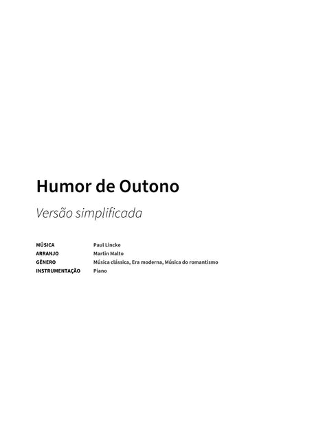 Humor de Outono - Title Page