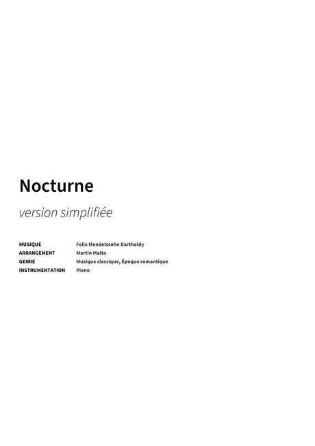 Nocturne - Title Page