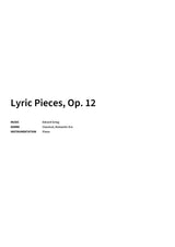 Lyric Pieces, Op. 12 - Title Page