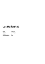 Las Mañanitas - Title Page