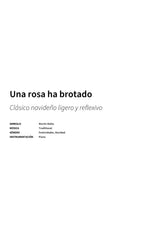 Una rosa ha brotado - Title Page
