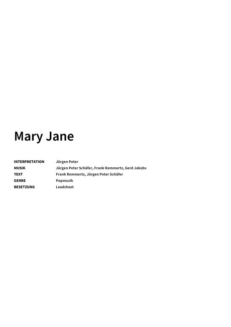 Mary Jane - Title Page