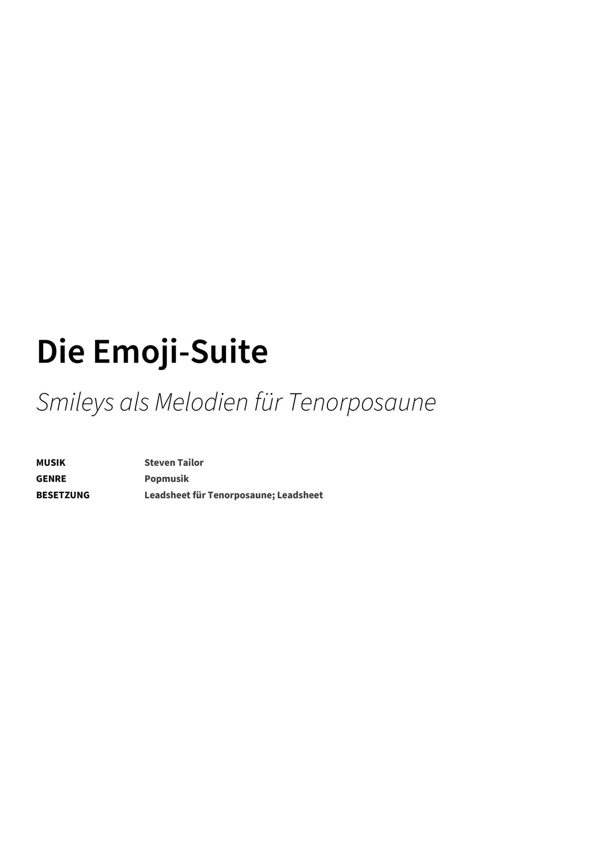 Die Emoji-Suite - Title Page
