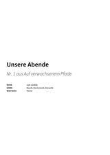 Unsere Abende - Title Page