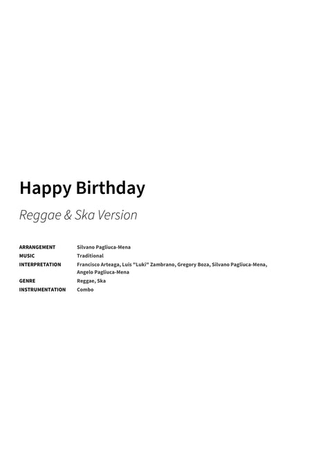 Happy Birthday - Title Page