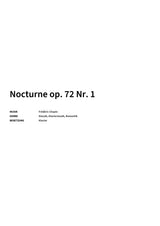 Nocturne op. 72 Nr. 1 - Title Page