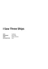 I Saw Three Ships - Title Page