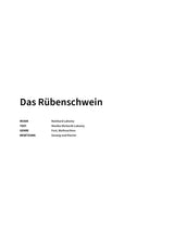 Das Rübenschwein - Title Page