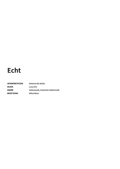Echt - Title Page