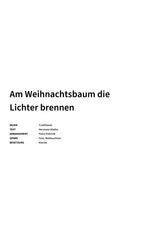 Am Weihnachtsbaum die Lichter brennen - Title Page