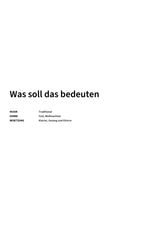 Was soll das bedeuten - Title Page