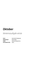 Oktober - Title Page