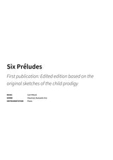 Six Préludes - Title Page