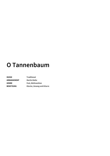 O Tannenbaum - Title Page