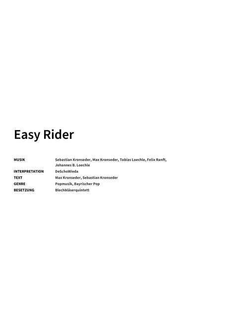 Easy Rider - Title Page