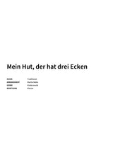 Mein Hut, der hat drei Ecken - Title Page